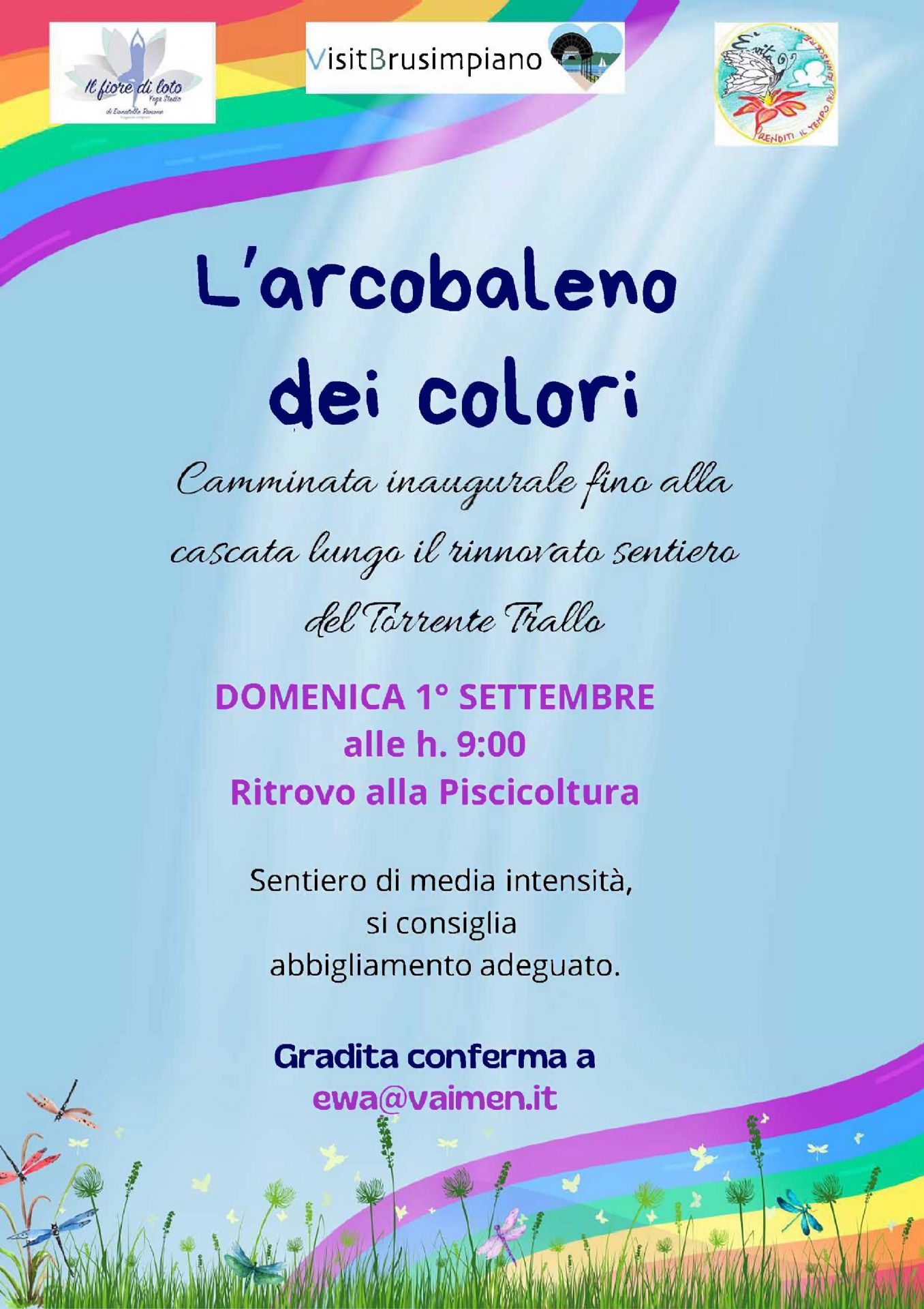 locandina evento, testo nella descrizione dell'evento