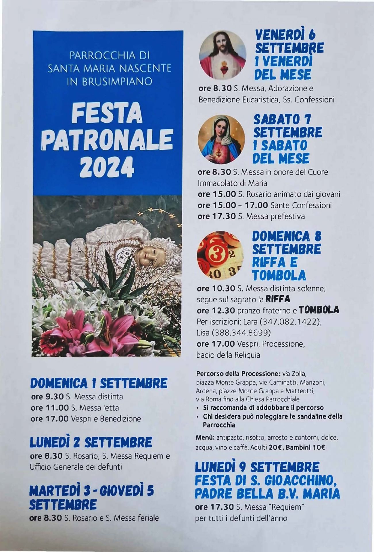 locandina evento, testo in descrizione