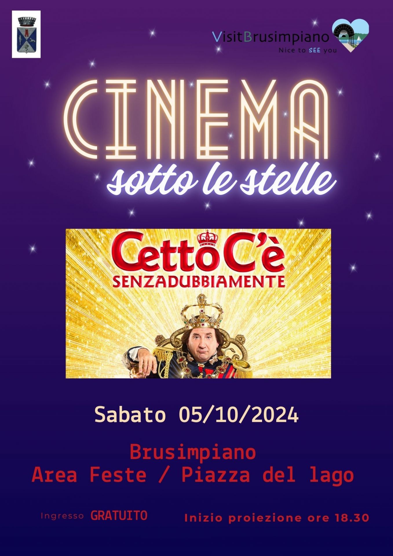locandina evento, testo in descrizione