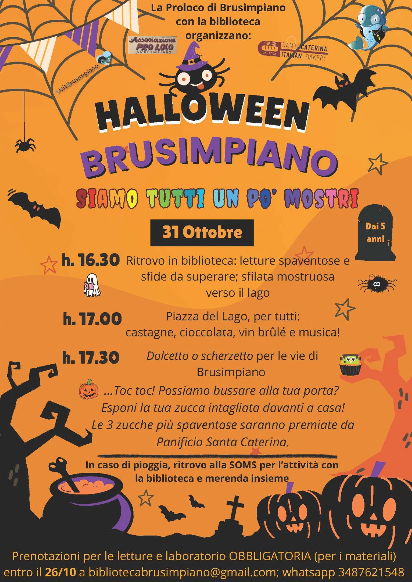 locandina evento, testo in descrizione