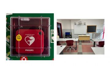 Scuola Primaria - dettagli su defibrillatore e aula doposcuola